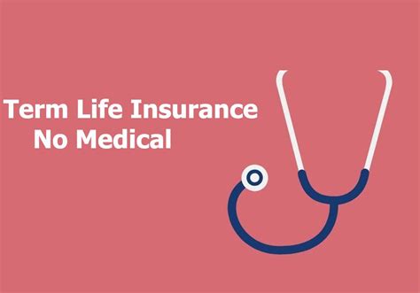 term life insurance no health
