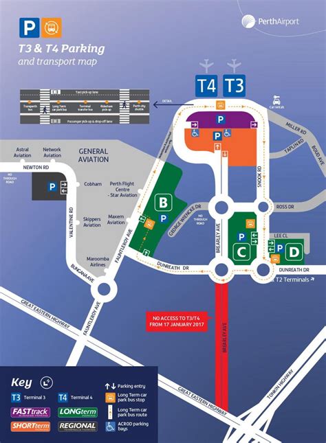 terminal 3 perth airport directions