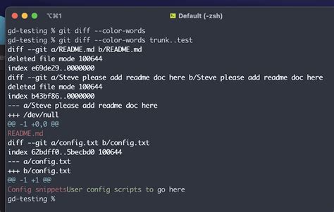 Terminal Git Diff