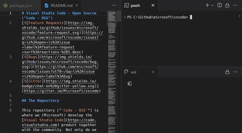 terminal in vs code