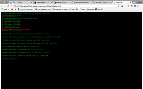 Terminal Javascript Browser