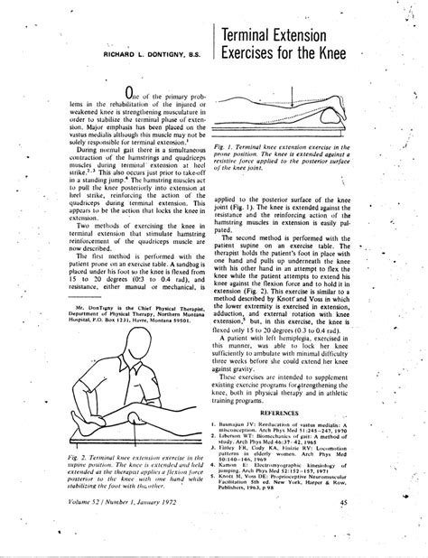 terminal knee extension exercises pdf