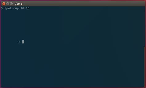 Terminal Linux Move Cursor