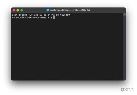 Terminal on Mac