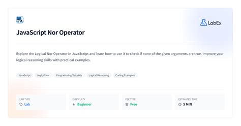 Terminal Operator Javascript