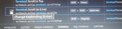 Terminal Scroll Up Keyboard