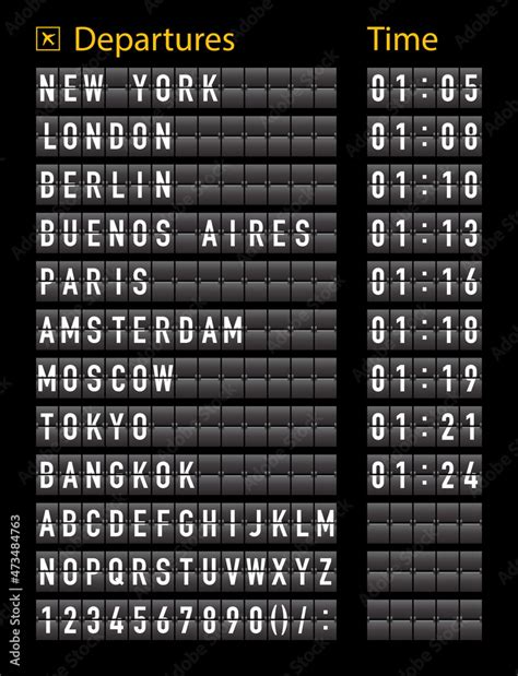 Terminal V Timetable