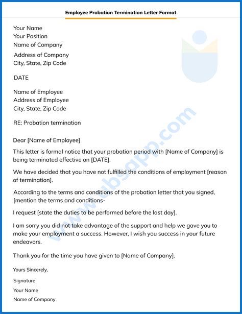 HR Guide Probationary Period Letter with Templates