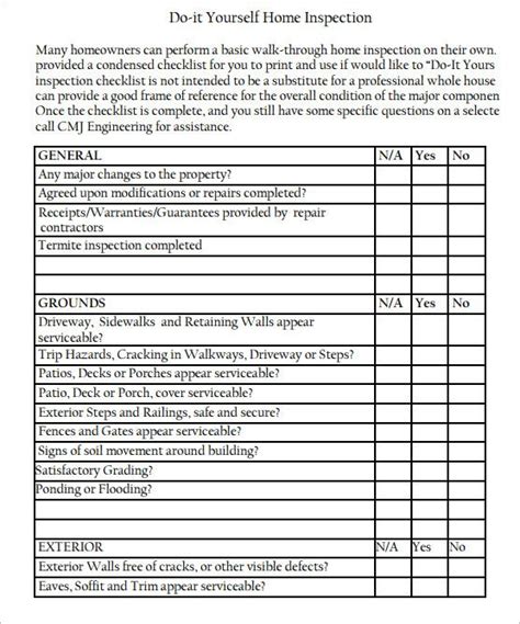 Termite Inspection Checklist