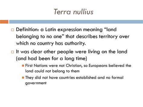 terra nullius definition simple
