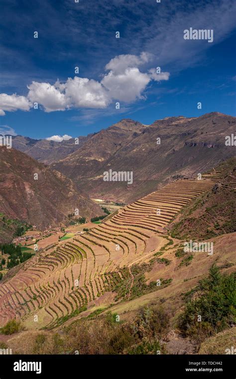 terraced fields Sacred Valley