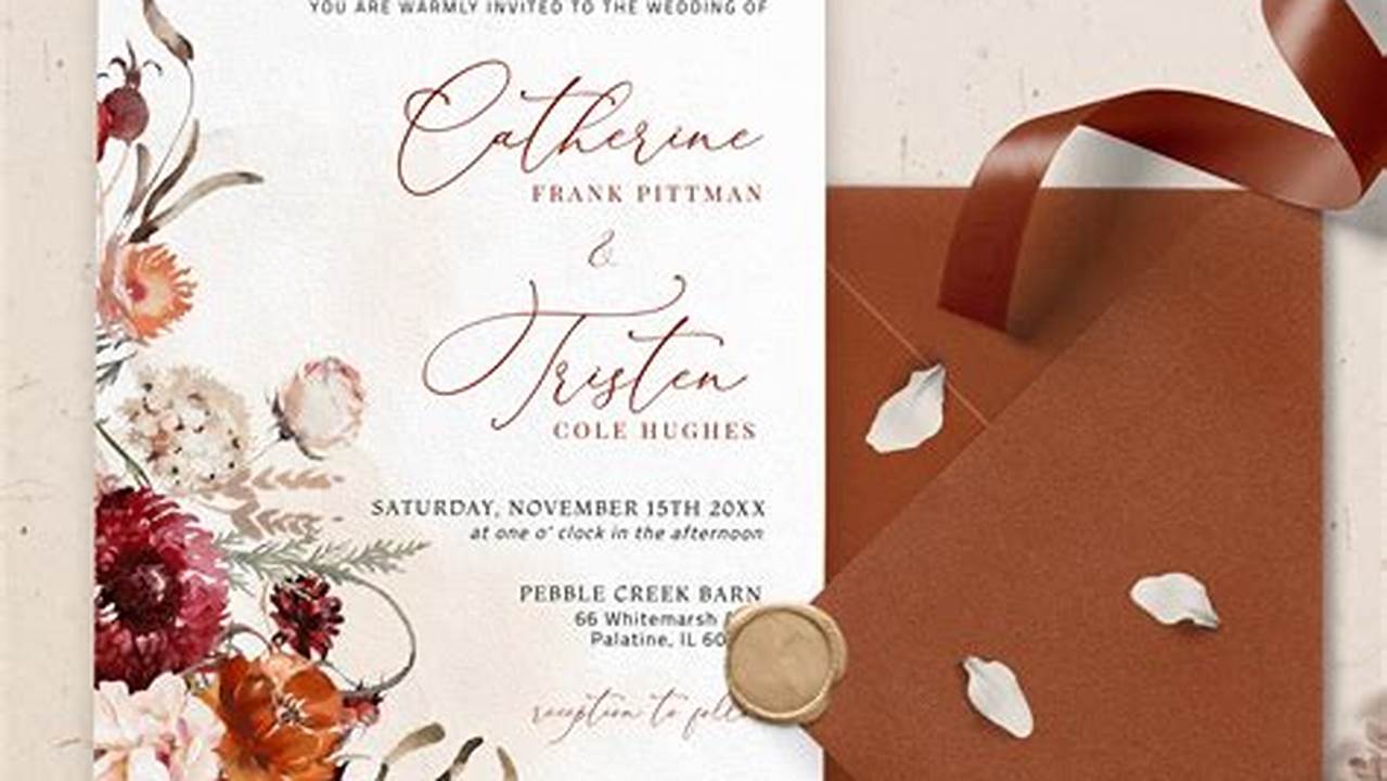 Discover the Allure of Terracotta Wedding Invitations