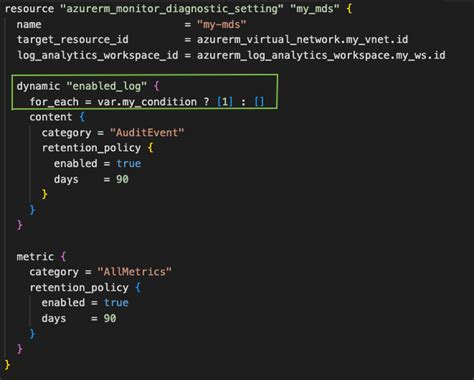 terraform conditional block example