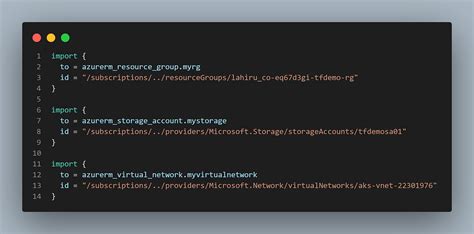 terraform import block module example