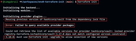 terraform init example