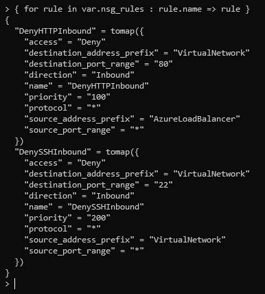 terraform list of objects to list of strings