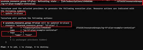 terraform plan command example