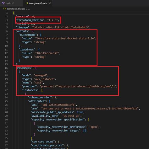 terraform state list example