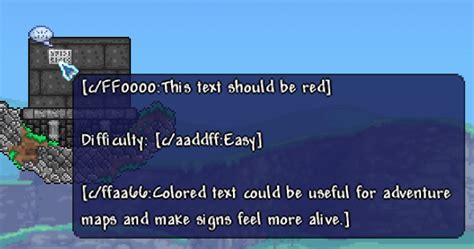 Terraria Colored Text