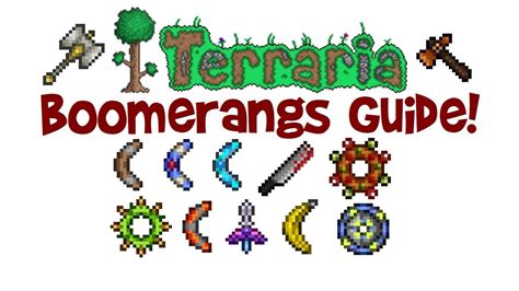 Terraria Stackable Boomerangs