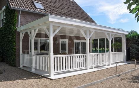 Terrasoverkapping Wit Hout