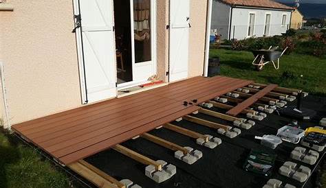 Terrasse Composite Sur Plot Beton Realiser Une En Bois En Arme