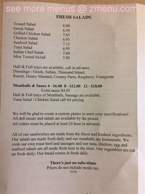 Terravida Menu Abington