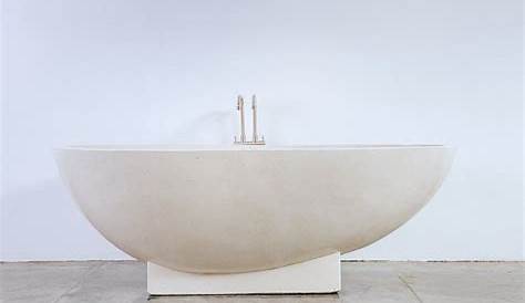 Sandy White Terrazzo Stone Bath Assorted Sizes