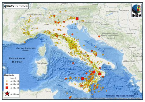 terremoti oggi ingv lista mondo europa italia