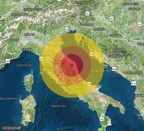 terremoto a roma questa notte