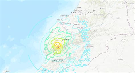 terremoto marruecos mapa