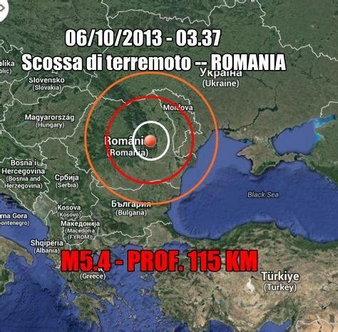 terremoto oggi romania