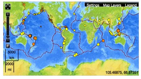 terremotos en el mundo en tiempo real