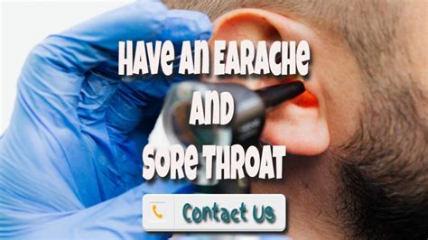 terrible ear pain with sore throat