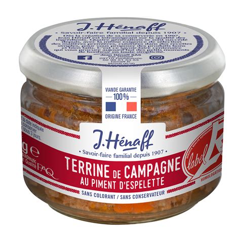 Terrine De Campagne Au Piment D'espelette