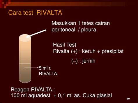 tes rivalta positif