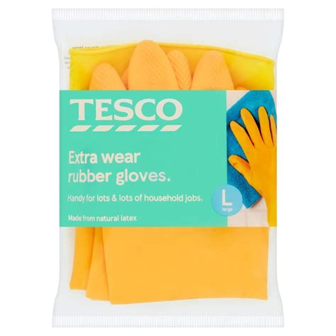 Tesco Disposable Rubber Gloves
