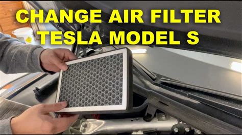 tesla air filter change