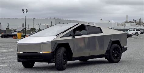 tesla cybertruck from front