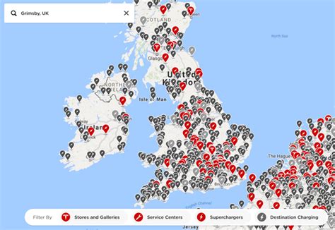 tesla fast charger map uk