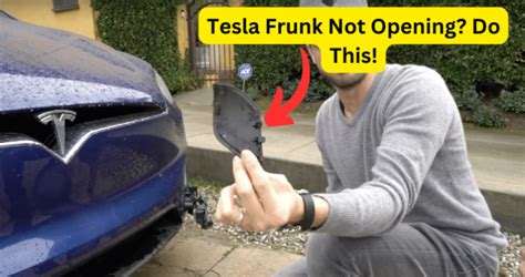 tesla frunk not opening