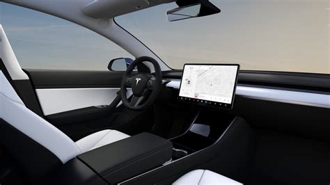 tesla model 3 white interior