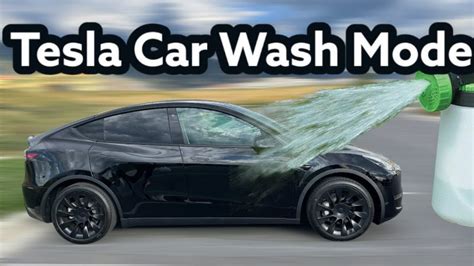 tesla model s car wash mode