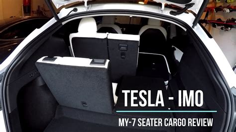 tesla model y cargo space seats up