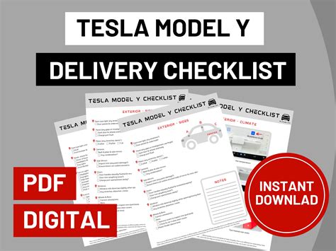 tesla model y delivery checklist 2023 pdf
