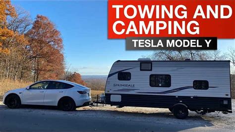 tesla model y towing trailer