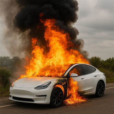 Tesla On Fire