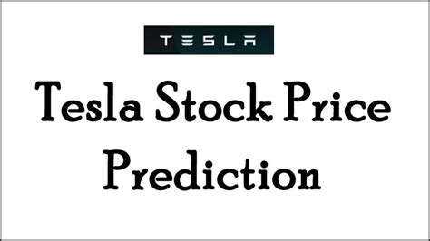 tesla stock price prediction 2050