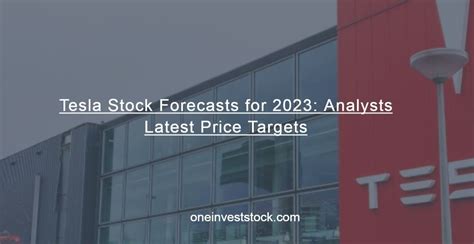 tesla stock price target 2023