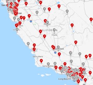 tesla supercharger locations in california